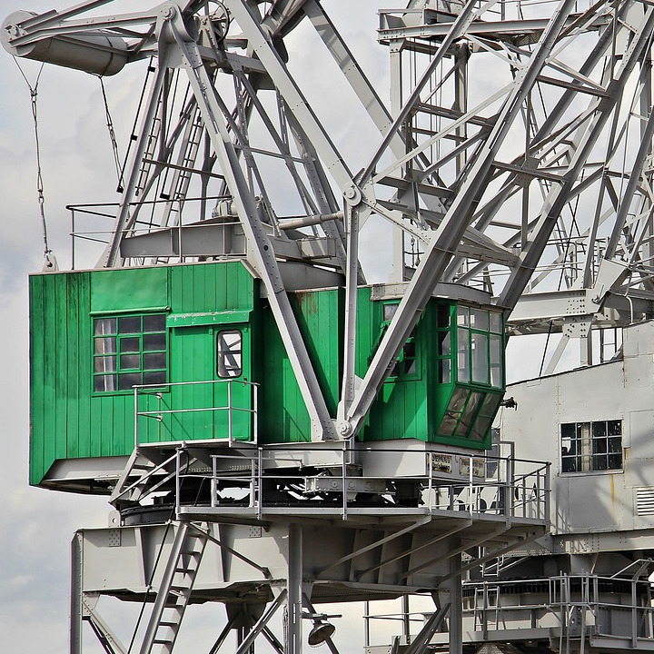 cargo airplane loading sunset
